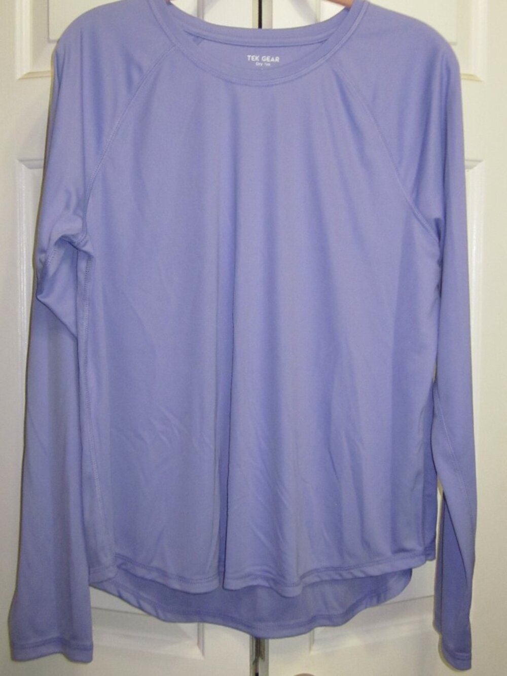 Tek Gear Dry Tek LS Lavender Top Sz L